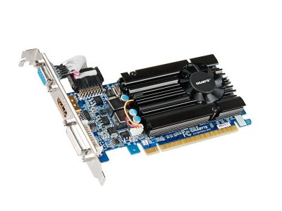    Gigabyte GeForce GT 610 810Mhz PCI-E 2.0 2048Mb 1333Mhz 64 bit DVI HDMI HDCP GV-N610D3-2G