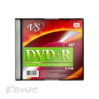    DVD-R VS 4.7 Gb, 16x, Slim Case (5), Ink Printable (5/200)