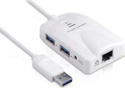     USB3.0 - RJ45 (1Gbps) Greenconnect (GC-U3CL01) + 3port Hub +Card reader