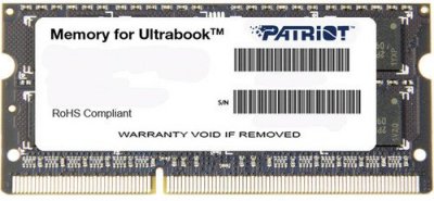    SO-DIMM DDR-III 4Gb 1600Mhz PC-12800 Patriot (PSD34G1600L81S)