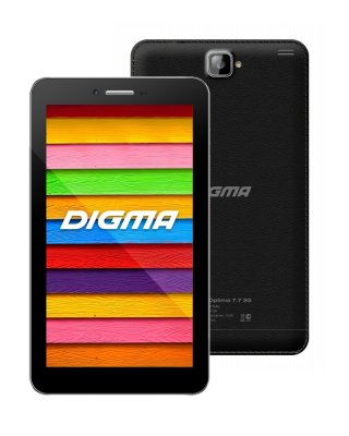    Digma Optima 7.7 3G TT7077MG Black 914252 (MTK8312 1.3 GHz/512Mb/4Gb/Wi-Fi/3G/Bluetooth/GPS/