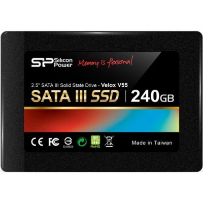    2.5" 60Gb Silicon Power S80 SSD (SP060GBSS3S80S25), SATA 6Gb/s, R555-W550 Mb/s