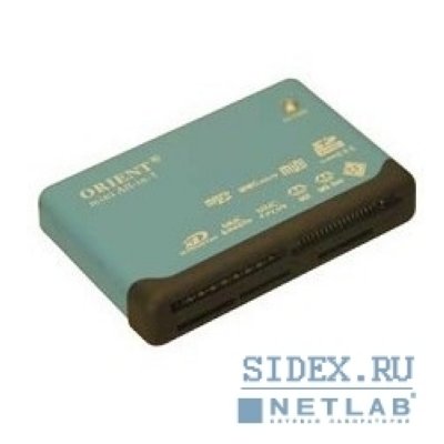    (AII in 1) USB 2.0 Orient Mini CR-02BR Black