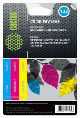       Cactus CS-RK-F6V16AE Color  HP DJ 2130/1110/2132/2133/2134
