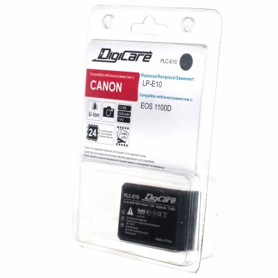   DigiCare PLC-E10 / LP-E10  Canon EOS 1100D, 7.4V, 1020mAh, Li-ion