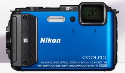   Nikon Coolpix AW130, Blue  