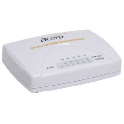    Acorp HU5DP Fast E-net Switch 5 port (5UTP 10/100Mbps)