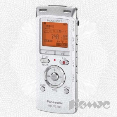 Товар почтой Диктофон Panasonic RR-XS400ee-S, 2Gb, silver, серебристый