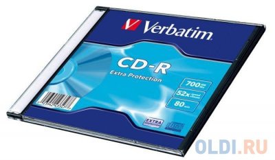    CD-R Verbatim 700Mb 52x SlimCase 1  43347
