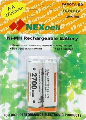    HR6/AA Nexcell Ni-MH 2700mAh 2 .