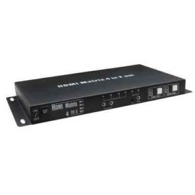 Товар почтой OSNOVO MX-Hi402 Коммутатор Матричный HDMI сигналов, 4 вх./2 вых. Поддерживает HDMI1.4a,HDCP1.2, разр