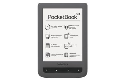    A6" PocketBook 624 dark gray