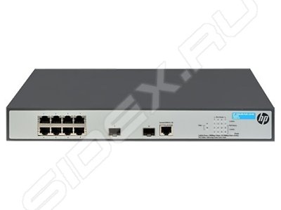    HP V1920-8G-PoE+ (65W) Switch (JG921A) 8*10/100/1000 TP + 2 SFP