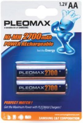   Samsung Pleomax HR06-2BL 2700mAh  AA, 2   