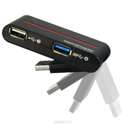   Promate pocketHub, Black USB-