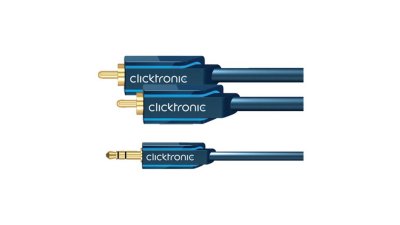    Clicktronic  Jack 3.5 to 2RCA Casual 3m 70468