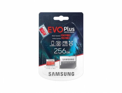     micro SDXC 256Gb Samsung EVO Plus UHS-I U3 + ADP (100/90 Mb/s)