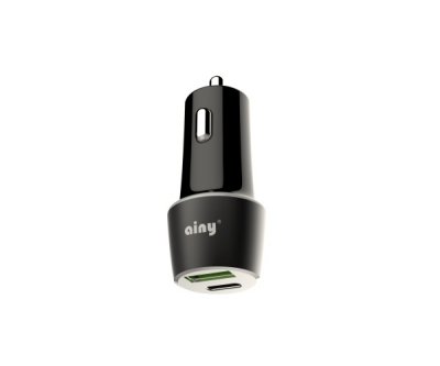     Ainy USB+Type-C Quick Charge 3.0 Black EB-043A