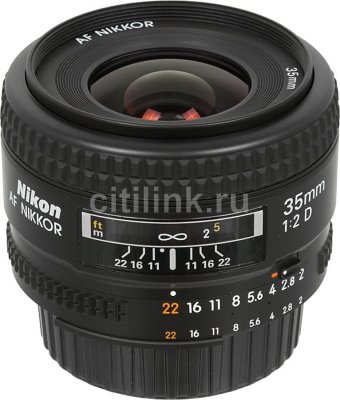    NIKON 35mm f/2D AF Nikkor,  Nikon F
