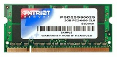     DDR2 2Gb (2x1Gb) PC2-6400 800MHz DIMM Patriot, PSD22G800K