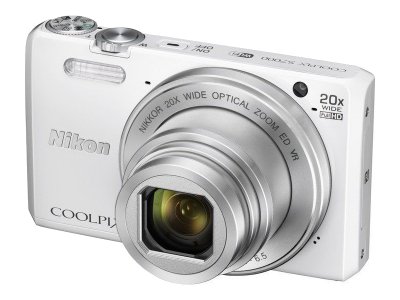    Nikon CoolPix S6600 (White) (16Mpx, 25-300mm, 12x, F3.3-6.3, JPG,SDXC, 3.0",USB2.0,WiFi, AV,
