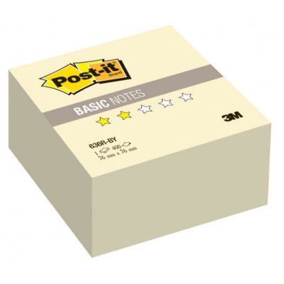    3M 636R-BY Post-it Basic  76  76  400  (7100041089)