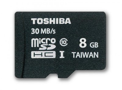   (SD-C008UHS1(BL5A)   Toshiba,  microSDHC  10 (UHS I), 8 