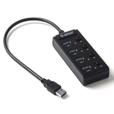    USB Orico W9PH4-BK 4-Ports Black