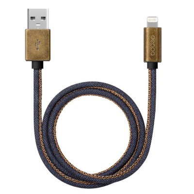    Deppa USB - Lightning 1.2m MFI Jeans Blue 72275