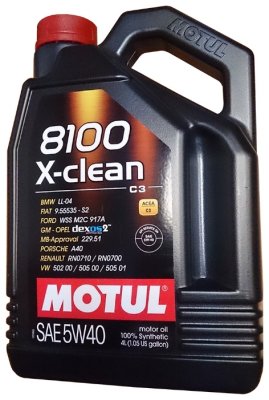     Motul 8100 X-clean 5W-40 4 