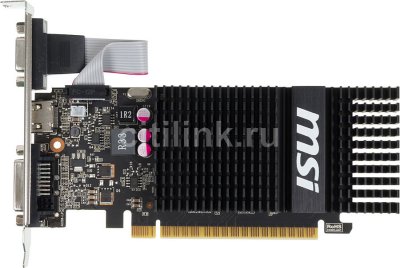    MSI PCI-E nVidia N720-1GD3HLP GeForce GT 720 1024Mb 64bit DDR3 797/1600 DVIx1/HDMIx1/CRTx