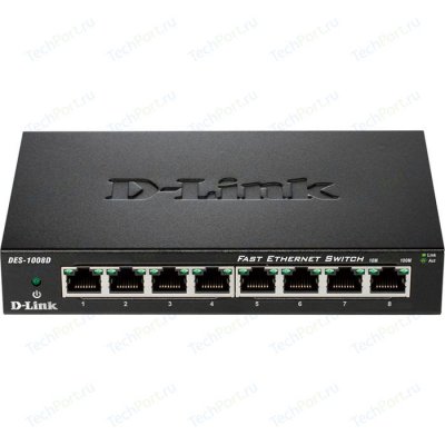   D-Link DES-1008FR/ PRO  7x100BASE-T, 1x100Base-FX 20 