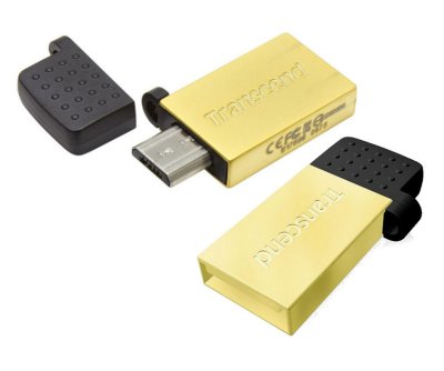     32GB USB Drive (USB 2.0) Transcend 380, Gold Plated (TS32GJF380G)