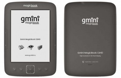     Gmini MagicBook C6HD Gray (6", mono, 1024x768,4Gb,FB2/TXT/DJVU/ePUB/PDF/HTML/RTF/D