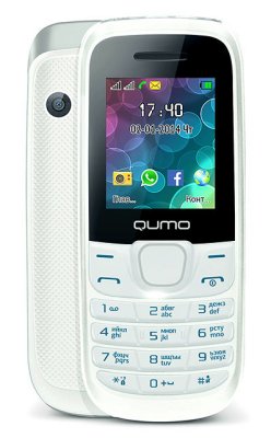     Qumo Push 184GPRS white {1,8"LCD,2SIM,MicroSD,BT,MP3,MP4}