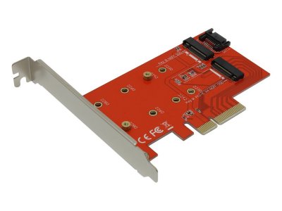    Orient C296E PCI-E 4x to NGFF (M.2) PCI-E M-key / NGFF (M.2) SATA B-key 30896
