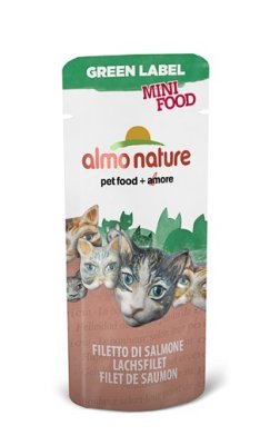   Almo Nature 3     " ", 99%  (Green Label Mini Food Salmon Fillet)
