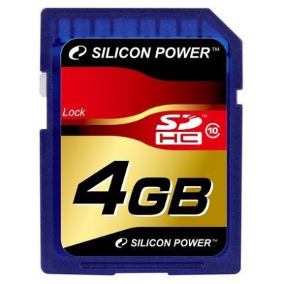     SD 4Gb Silicon Power (SP004GBSDH010V10) Class 10 SDHC
