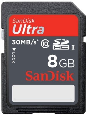   (SDSDU-008G-U46)   SanDisk,  SDHC Ultra, 8  class 10 UHS-I
