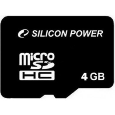   - microSDHC 4  Silicon Power , Class 4 ( SP004GBSTH004V8x ) microSD USB 