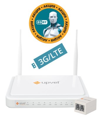    ADSL  UPVEL UR-354AN4G 802.11n, 300  / , 2,4 , 4xLAN, 1xUSB3.0