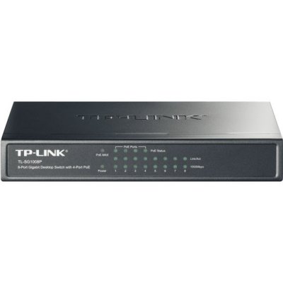    TP-LINK TL-SG1008P 8-Port Gigabit Desktop PoE Switch, 8 Gigabit RJ45 ports including 4 Po