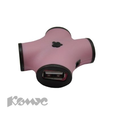   USB Hub  4  CH-100 Pink, USB 2.0