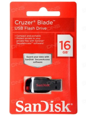   16Gb USB  FlashDrive Sandisk Cruzer Blade (SDCZ50-016G-B35)