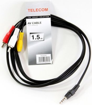     3.5 Jack (M)/3 RCA (M) Telecom (TAV4545-1.5M)