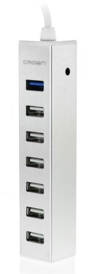    USB Crown CMU3-08 7  Aluminium CM000001363
