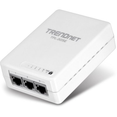    TRENDnet (TPL-305E) 200Mbps Powerline AV Adapter (3UTP 10/100Mbps)