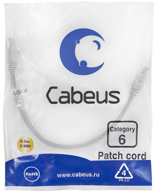    Cabeus PC-UTP-RJ45-Cat.6-0.3m