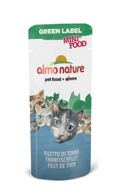   Almo Nature 3     " ", 99%  (Green Label Mini Food Tuna Fillet)