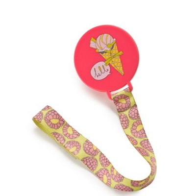      Happy Baby Pacifier Holder Pink 11011 4650069783220